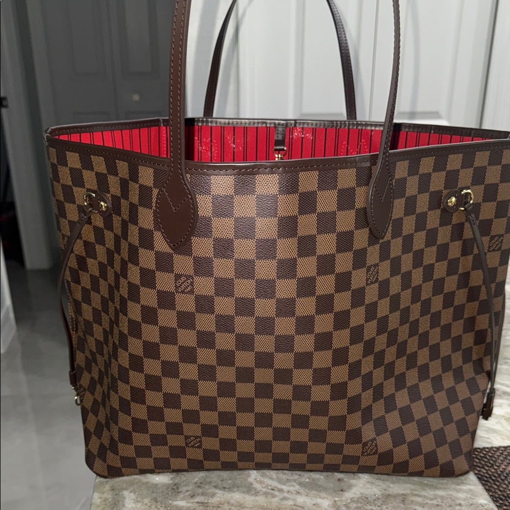 Louis Vuitton Brown Checkered Tote